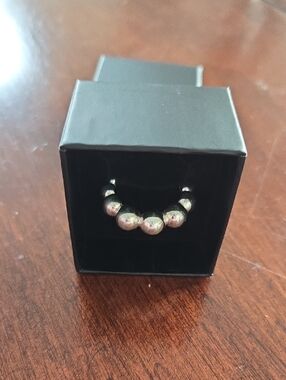 Mejuri Sterling Silver Beaded Ring - Silver 925